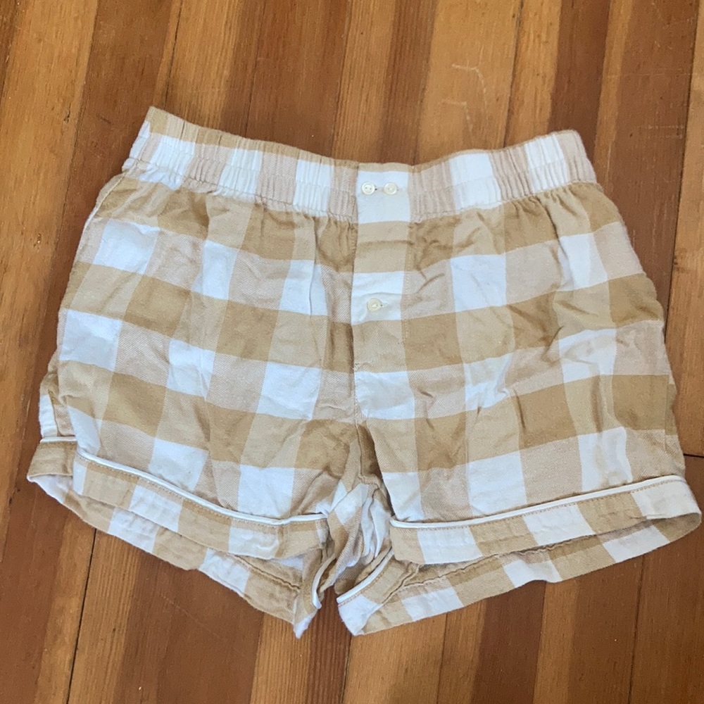 Super cozy Gap Body plaid pajama shorts - size XS petite